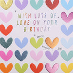 Greeting Card - With Lots Of Love On Your Birthday Card