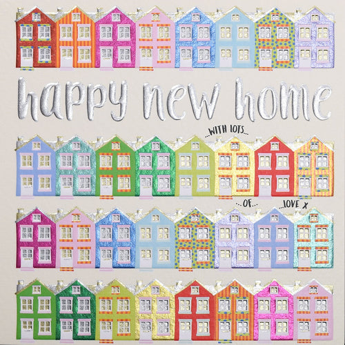 Greeting Card - Happy New Home With Lots Of Love Card