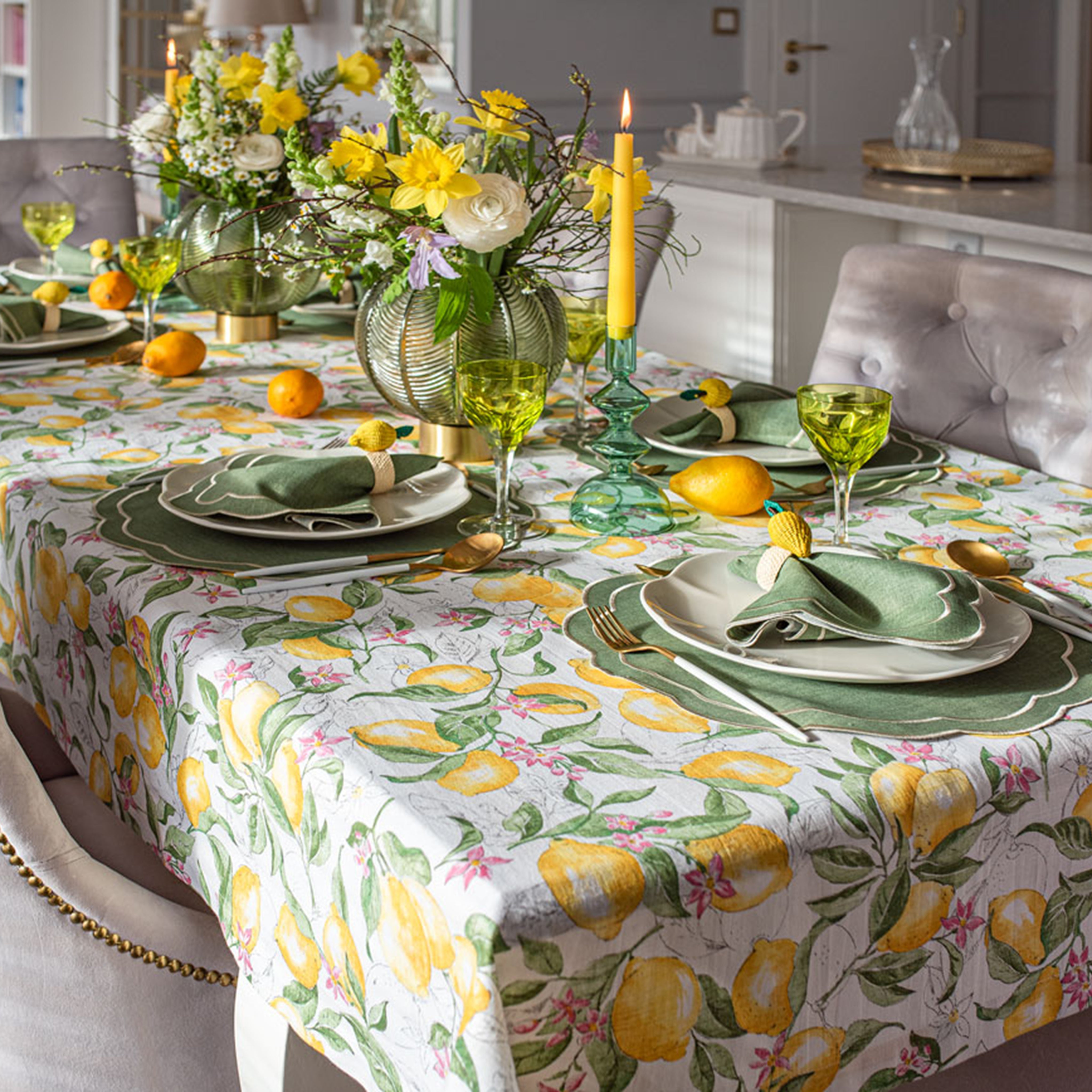 Lemonade Tablecloth (140x300) - Tablecloth